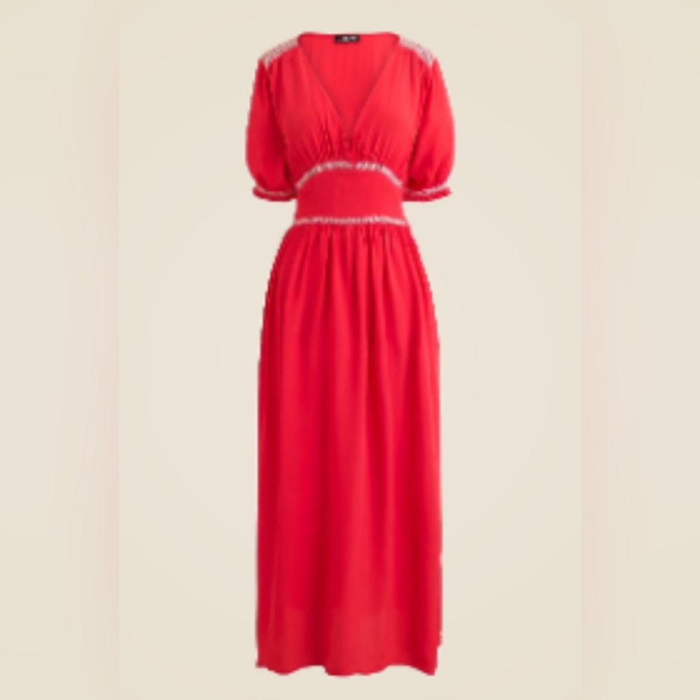 NWT J.Crew Midi Dress, Size Tall 14